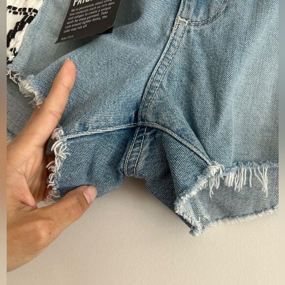 NWT Paige Denim ‘Keira Shorts in Mayan Piecing’ - Picture 7 of 13